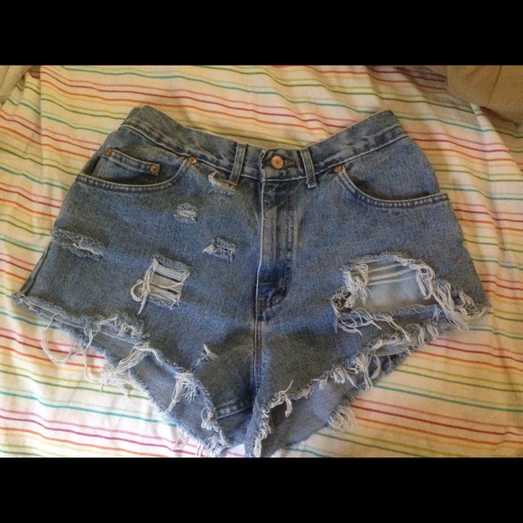 Demon distressed cheeky shorts - Picture 2 of 2