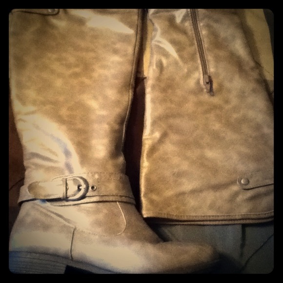 Knee high brown boots