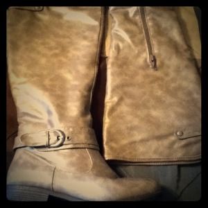 Knee high brown boots