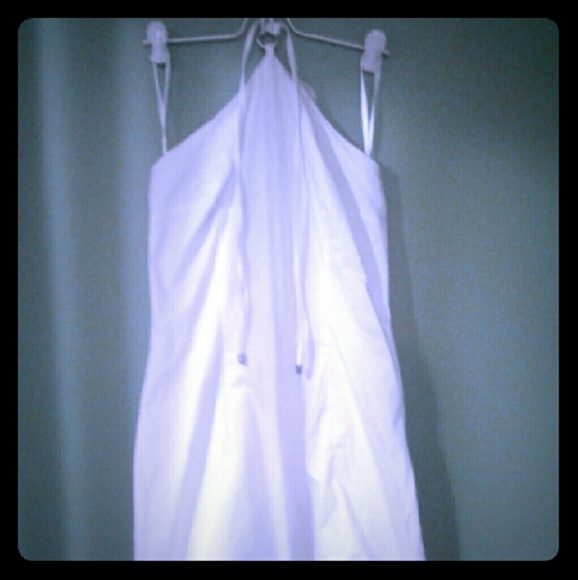 White halter sexy dress like new my fav