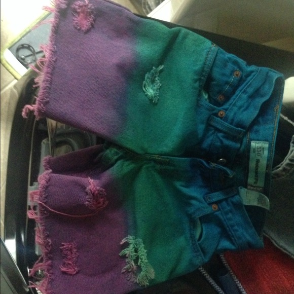 Ombré distressed shorts - Picture 1 of 2