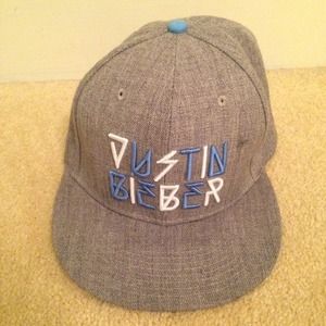 Justin Bieber Believe Tour Blue Grey Star Hat