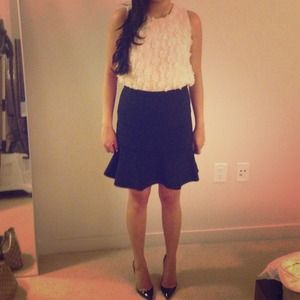 Super girly Mango brand rose top!