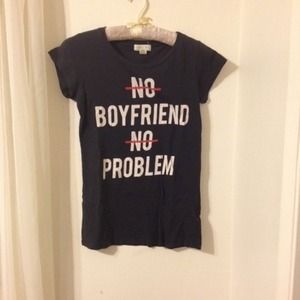 forever21 no boyfriend no problem graphic tee
