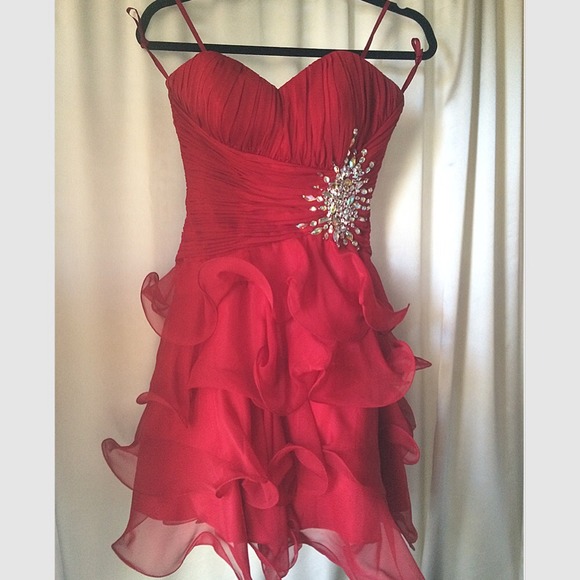 HOT RED Cocktail dress
