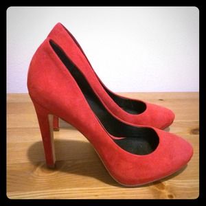 Red Suede Dolce Vita Pumps