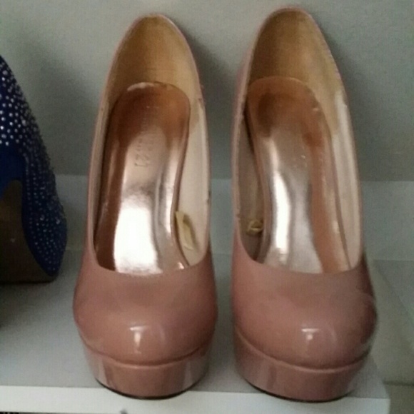 👡 Nude pink platform heels - Picture 2 of 4