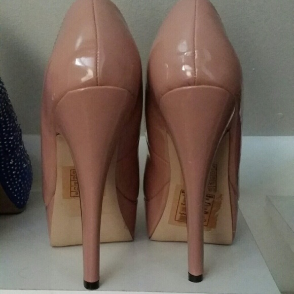 👡 Nude pink platform heels - Picture 3 of 4