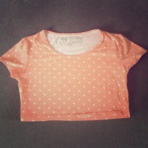 Peach crop top