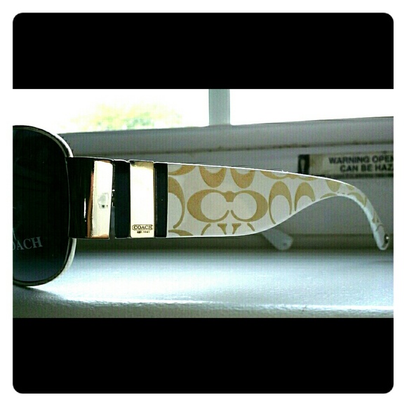 White Coach sunglasses
