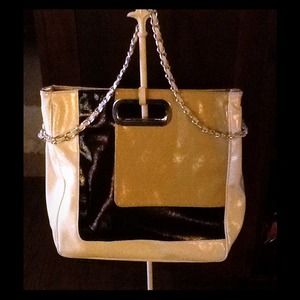 Great Tan/Black & Beige Hand Bag
