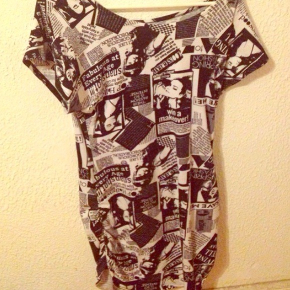Black and white magazine dress! - Picture 1 of 1