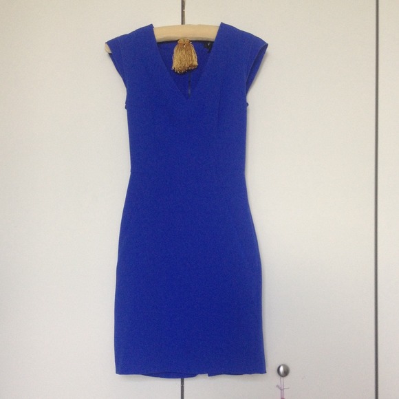 h&m royal blue dress