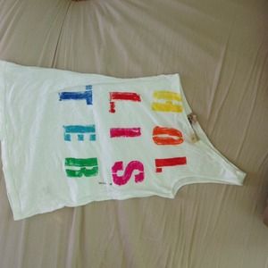 One shoulder T shirt size Medium