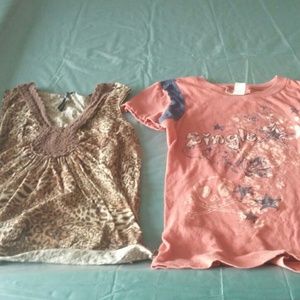 Two little girl shirts