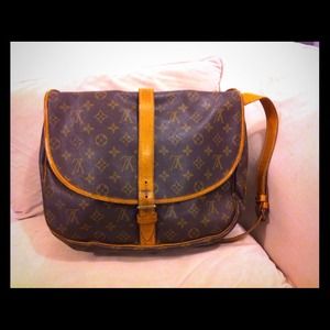 Authentic Louis Vuitton Monogram Saumur 35