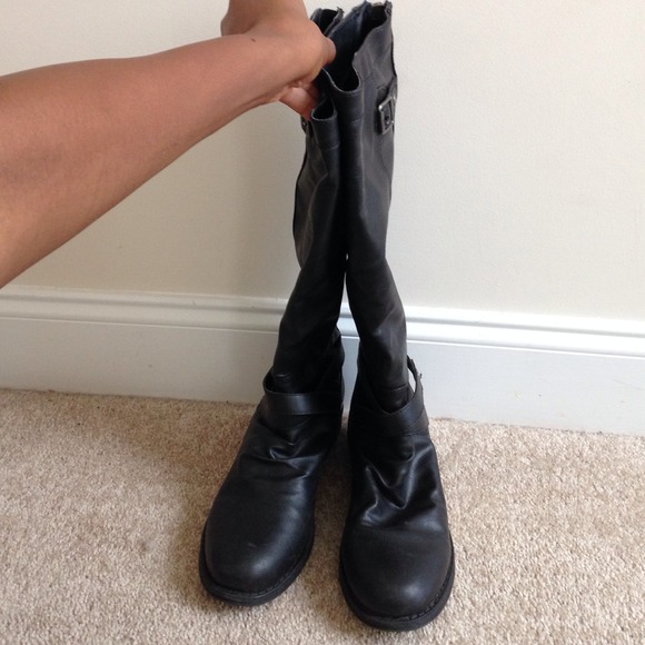 Black Madden Girl Riding Boots