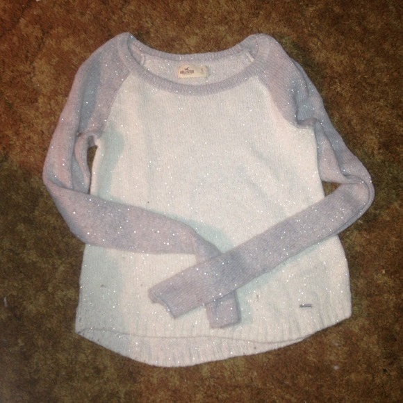 Grey/white sparkly sweater
