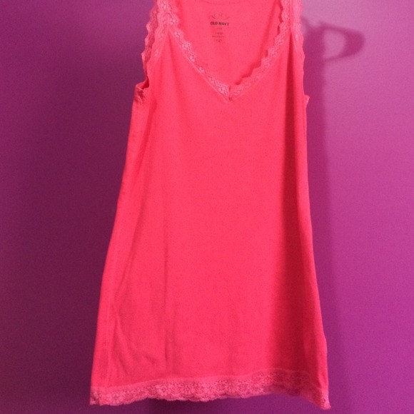 Pink Old Navy tank. Size large