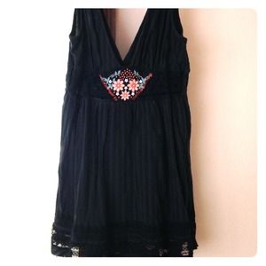 Free People double v-neck tank