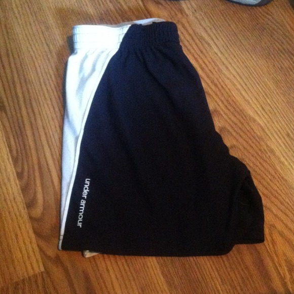 Black UA workout shorts