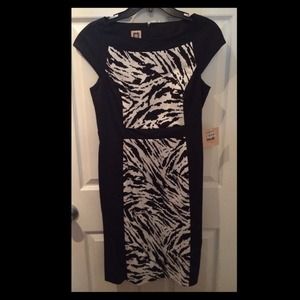 Black/zebra Dress never worn