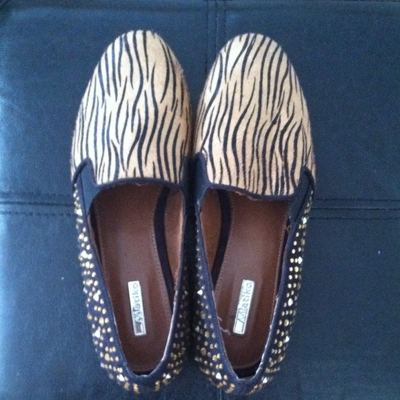 Matiko leopard and jeweled loafers.