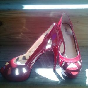 Guess Red Heels