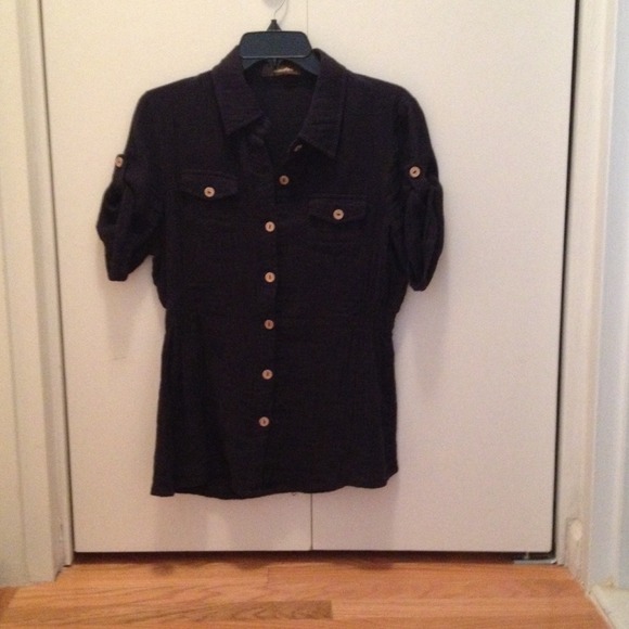 Blue cotton shirt