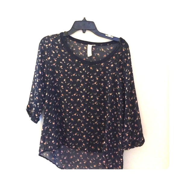 Sheer Chiffon floral top - Nordstrom