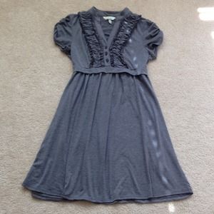 Heather Gray Ruffle Dress