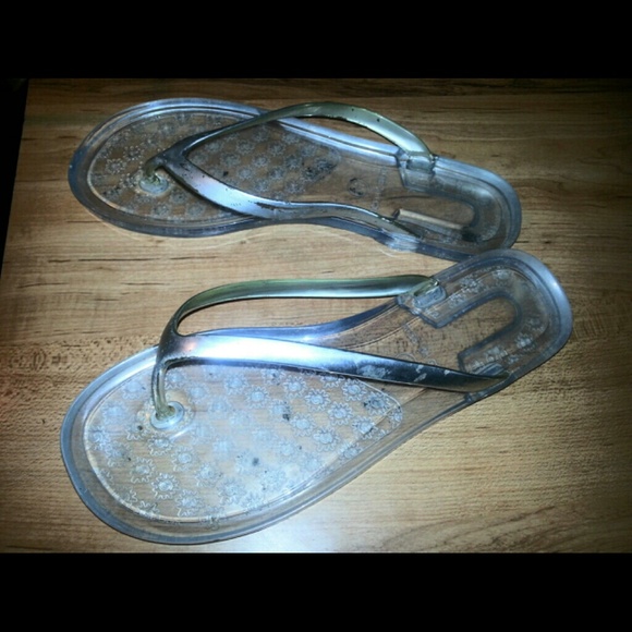 Clear jelly sandals
