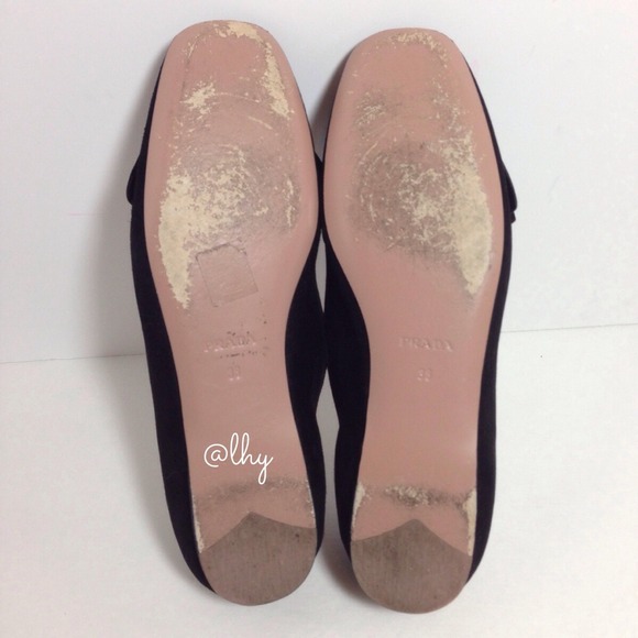 ❌SOLD❌PRADA BOW SMOKING LOAFERS IT38 - Picture 4 of 4