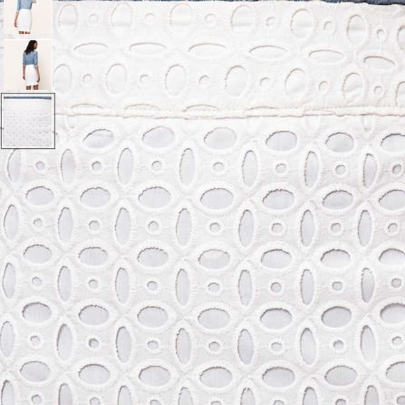 🎉HP 11/13/14🎉LOFT - petite curvy eyelet skirt - Picture 3 of 4