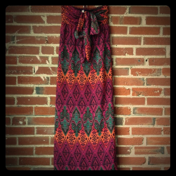 Strapless maxi dress