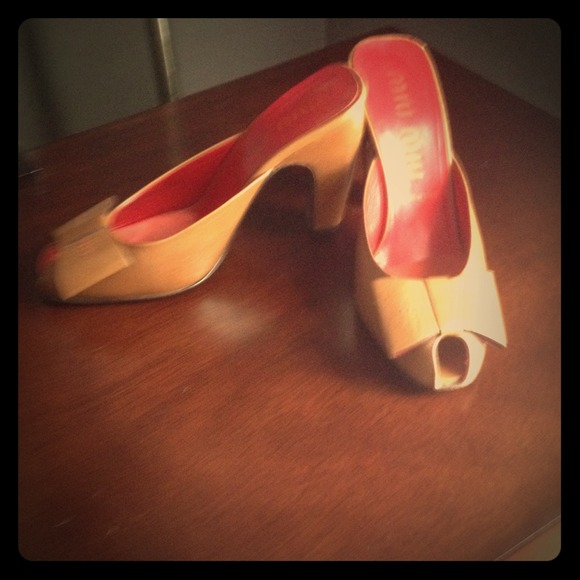 Miu Miu Bow Mules