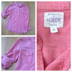 J Crew Red Camp Shirt