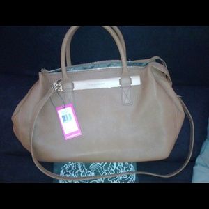 Vince Camuto tan Jace  Leather Satchel