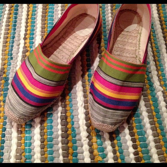 Zara multi color canvas slip ons