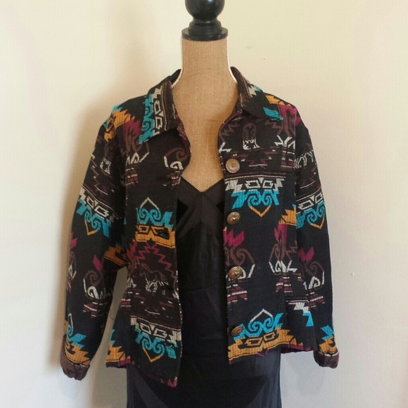 Southwest Canyon Jackets & Blazers - SALE SOUTHWEST Horses Blazer Jacket Oversized