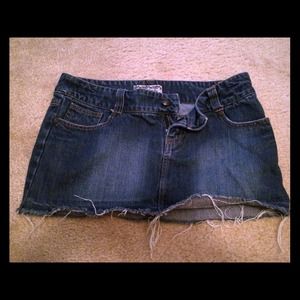 Denim forever 21 mini skirt