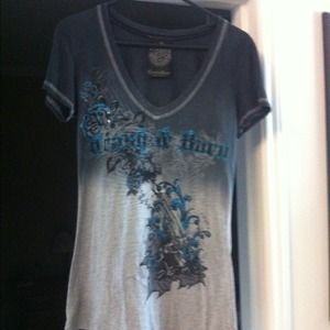 Crash and Burn V-neck Tee