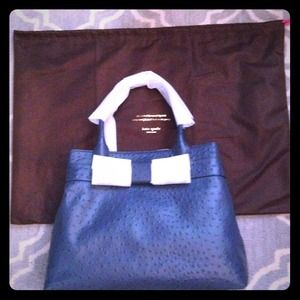 NWT! Kate spade charm city ostrich night sky purse