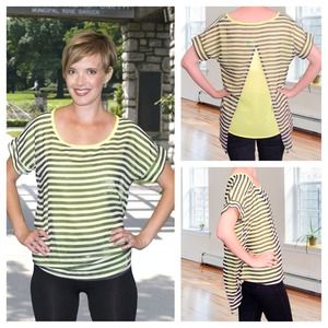 Split Back High-Low Top