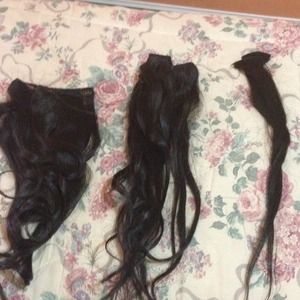 human hair extenstions bundle🎀 (read description)