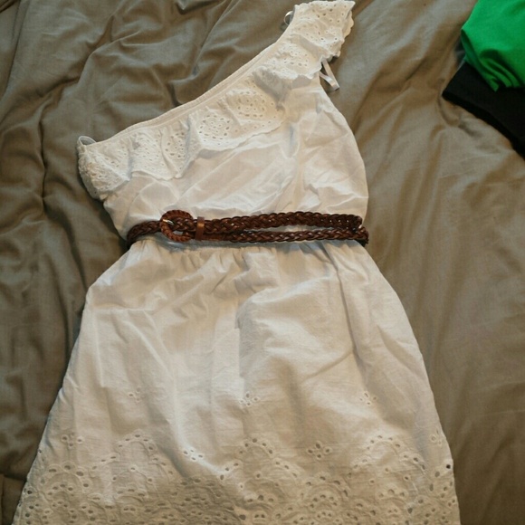 *Sold* One Strap White Dress