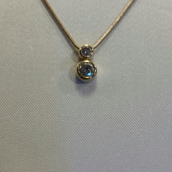 Sold Real Diamond 14K Gold Pendant Necklace