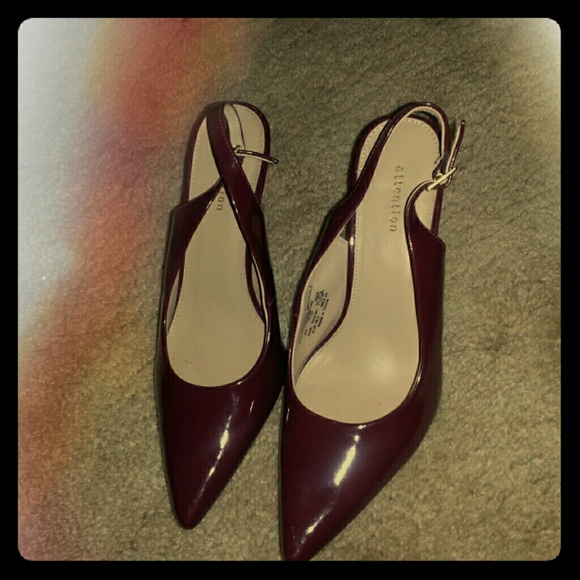 Maroon 1 1/2" heels