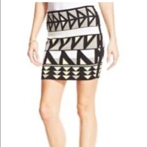 Rachel Roy geometric mini skirt