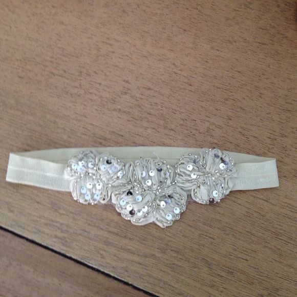 Floral sequined headband